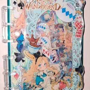 Alice in Wonderland A6 Shaker Notebook With Paper
